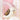 Foil balloon teddy bear on the moon, pink - 71 x 86 cm - Juhlaboksi Oy