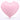 Light pink foil heart balloon