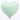 Light green foil heart balloon, matte finish