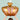 Crown-shaped golden foil ball - decoration for children's princess parties and themed birthday parties.