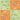 Green and orange safari-themed napkins for children's parties