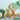 Orange Safari paper cups on the kids' party table at a safari-themed birthday party.