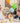 Dad and kids enjoying a themed birthday party surrounded by construction site decorations. Children's parties and party supplies on a construction site theme.
